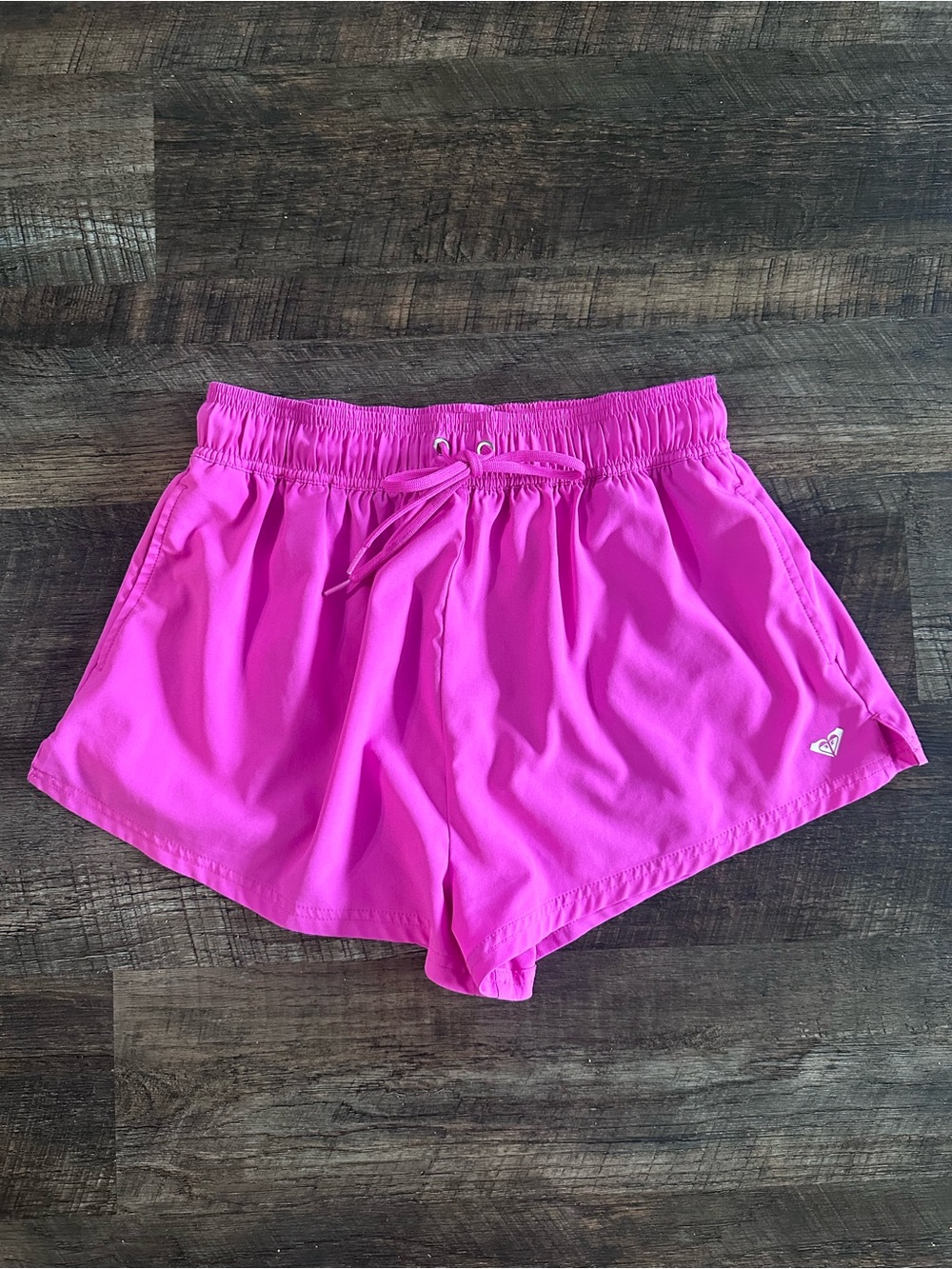 Roxy Bright Pink Athletic Drawstring Shorts